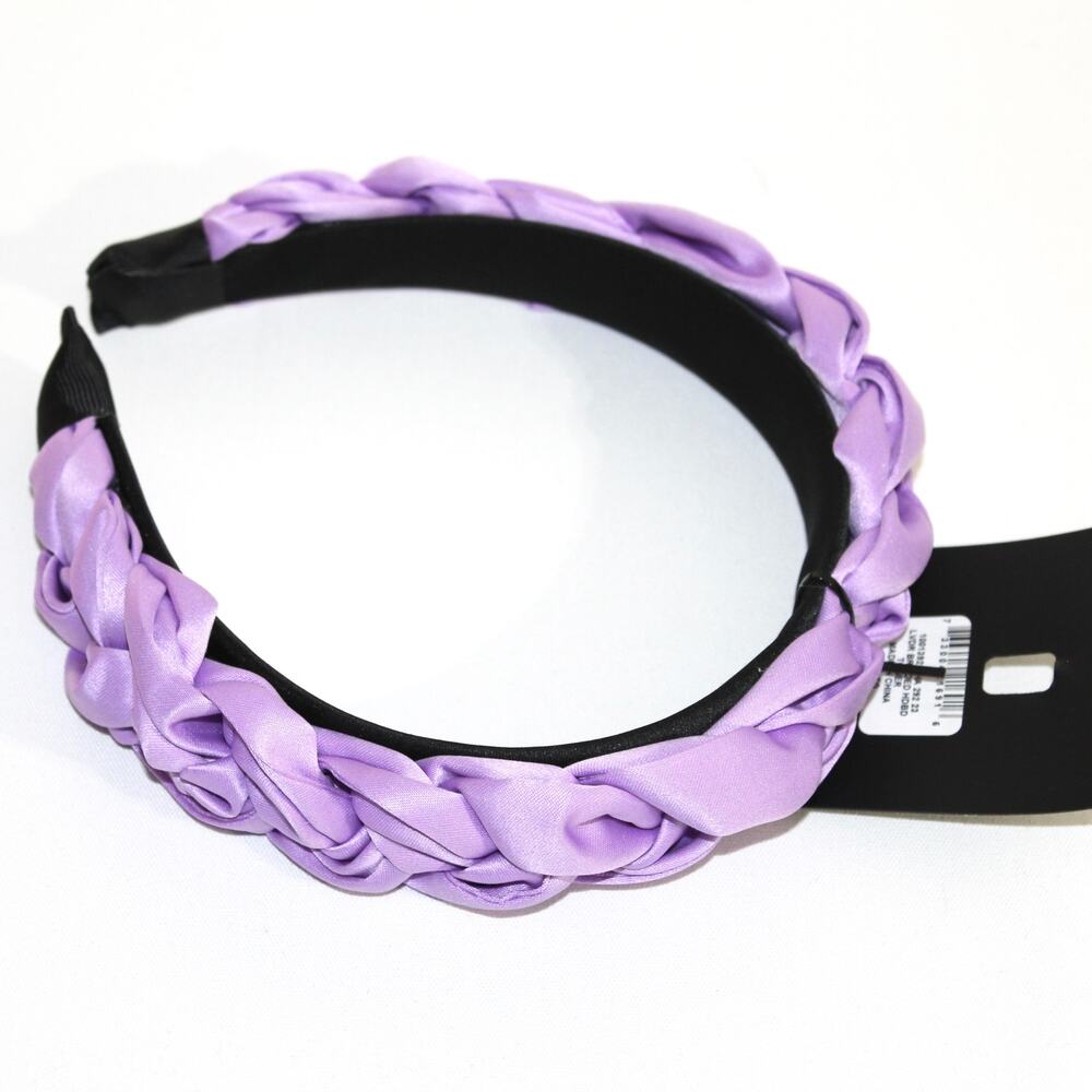 INC Purple Braided Fabric Headband NWT